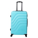 TOTTO - Valise Rigide - Bazy - Valise Moyenne - Limpet Shell - Couleur Bleue - Roues 360 - Système TSA - Doublure Polyester, Bleu, Travel