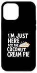 Coque pour iPhone 14 Plus Je suis juste là pour le mème de la tarte à la crème de noix de coco