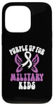 Coque pour iPhone 13 Pro Purple Up pour enfants militaires Purple Military Child Army