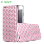 iPhone 6/6S  Elegant Crystalheart-skal från FLOVEME ORIGINAL Rosa