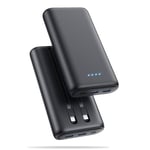 Ekrist Batterie Externe 26800mAh avec 2 Câble, PD 25W QC 4.0 Charge Rapide Batterie Portable USB C Entrée & Sortie Power Bank avec 5 Sorties 2 Entrées Compatible avec iPhone Samsung iPad etc