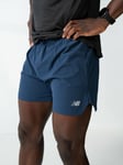 New Balance RC Shorts 5inch - Herre - Blå - L