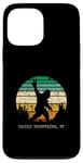 iPhone 13 Pro Max Green Mountains VT USA Sasquatch Peace Sign Bigfoot Design Case