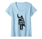 Womens Breakfast Club Don't You Forget About Me Silhouette V-Neck T-Shirt