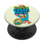 Super Sugar Funny Cereal Box Sweet Tooth Bear Candy PopSockets Adhesive PopGrip