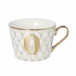 Alphabet Mug -Fox & Ivy Deco Alphabet Mug- Initial  "O"