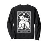 Tarot Card Mystic Cats | The Lovers Valentines Day | Couples Sweatshirt