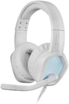 MH320 White, Casque Gaming Néodyme, Flux RGB, Microphone Et Boîte De Contrôle