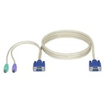 BLACK BOX  KVM CPU CABLE - EC SERIES & DT LOW PROFILE SERIES, VGA, PS/2, 6-FT. (1.8-M) (EHN70001-000