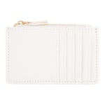 DRAEGER Paris - Porte-Carte - 12,5 x 8 cm - Blanc - Zippé, Unisexe - Accessoire, Mode, Fashion, Tendance - Idée Cadeau Amis, Famille, Fête des Mères, Fête des Pères, Anniversaire