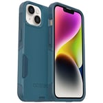 OtterBox Coque pour iPhone 14 et iPhone 13 Série Commuter – Dont BE Blue (Bleu), Fine et résistante, adaptée aux Poches, avec Protection des Ports