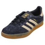 adidas Gazelle Indoor Mens Casual Trainers in Navy Grey - 5 UK