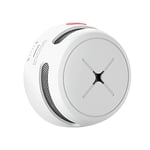 Smoke Detector 10-Year Battery with Test/Silence Button, AEGISLINK Fire Alarm with Photoelectric Sensor, Low Battery Warning, Complies with EN 14604, S500 (Independent), 1-Pack