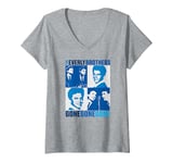 Womens The Everly Brothers Blue Gone Gone Gone Photos V-Neck T-Shirt