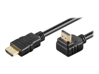 Microconnect - Hdmi-Kabel Med Ethernet - Hdmi Hane Till Hdmi Hane Vinklad - 1.5 M - Svart