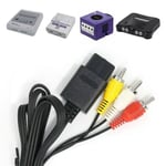 Snes Gamecube Tv Cable N64 Av Video Lead Rca Audio