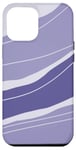 Coque pour iPhone 12 Pro Max Traits d'art abstrait bleu marine et bleu clair