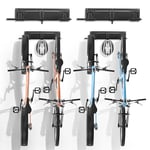 VEVOR Support de rangement pour vélo, 914,4 mm, 4 porte-vélos et 2 crochets pour casques, organisateur de maison et de garage, charge 90,7 kg, support mural réglable pour différentes tailles de vélo