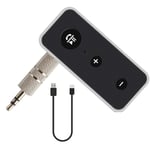 Clenp Bluetooth Receiver, Car Vehicle Wireless Bluetooth 5.0 AUX Receiver Hands-free Audio Music Adapter