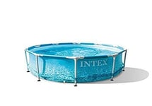 Intex 28206NP Piscine hors sol à cadre métallique Beachside Round 4485 L