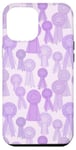 Coque pour iPhone 14 Plus Motif coquette mauve avec nœud violet