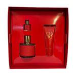 Carolina Herrera CH 100ml EDT Spray + 8ml EDT + 100ml Body Lotion Gift Set