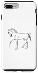 Coque pour iPhone 7 Plus/8 Plus Contour du cheval qui marche