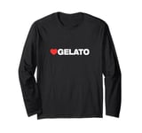 LOVE GELATO, Minimalist Aesthetic, Like Heart Gelato Long Sleeve T-Shirt