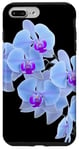 Coque pour iPhone 7 Plus/8 Plus Magnifique orchidée bleue Phalaenopsis en forme de mania