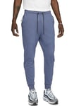 Nike Tech Pantalon, Bleu diffusé/Bleu diffusé, L Homme