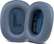 Remplacement des Coussinets d¿Oreilles pour écouteurs AirPods Max, Coussinets en Tissu maillé Durable, Mousse Plus Douce - Bleu Ciel