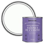 Rust-Oleum Peinture Blanche Résistante à l'eau pour Faïence de Cuisine, Finition Brillante - Pierre de Lune 750ml