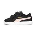 PUMA Smash V2 Buck V INF Basket, Black-Rose Dust-Gold White, 21 EU