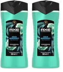 Axe Fine Fragrance Collection Gel douche Aqua Bergamot Premium Body Wash pour 12 h de fraîcheur longue durée donne un parfum spectaculaire sous la douche 300 ml (Lot de 2)