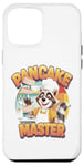 iPhone 12 Pro Max A Cheerful Raccoon Chef Flipping Pancakes In The Air Graphic Case