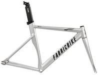 FabricBike Aero - Cadre Piste Fixie, Fixed Gear, Single Speed, Cadre Aluminium et Fourche Carbone, 3 Tailles, 5 Couleurs, 2.145g (Taille M) (Space Grey & Black, M-54cm)