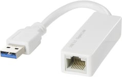 DELTACO – USB 3.0 verkkosovitin, gigabit, 1xRJ45, va (USB3-GIGA4)