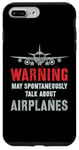 Coque pour iPhone 7 Plus/8 Plus Vintage Je pourrais parler spontanément d'avions Fly Model