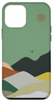 Coque pour iPhone 12 mini Étui Colorblock Mountain avec MagSafe et contrôle de l'appareil photo