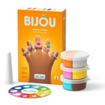 HEY CLAY - coffret Bijou 5 bagues gourmandes - Pâte à modeler auto-durcissante - Activité créative enfant - Application guide pas à pas intégrée sur Iphone et Android
