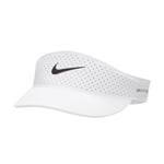 Dri-Fit Adv Ace Tennis Visor: M/L White-Anthracite-Black