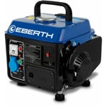 EBERTH 750 Watt Groupe electrogene Generateur electrique portable moteur à essence 2 CV, 2 temps, 1x 230V, 1x 12V, monophasé, démarrage par câble,