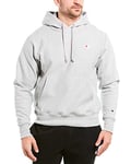 Champion Men's Reverse Weave Hoodie Hoody, Oxford Gray/Left Chest C Logo, XXL UK