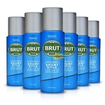 6x Brut Sport Style Long Lasting Deodorant Body Spray 200ml