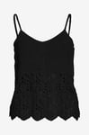 Vila - Linne viDan S/L Singlet Top - Svart