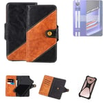 Sleeve for Realme GT Neo 3 Wallet Case Cover Bumper black Brown 