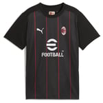 Milan Tränings T-Shirt Pre Match - Svart/For All Time Red Barn - PUMA, storlek XS/128 cm