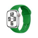 SRena Bracelet SBC1 pour bracelet apple watch se ultra 2 series 10 9 8 7 6 5 4 3 2 1 49mm 46mm 45mm 44mm 42mm 41mm 40mm 38mm cuir sport montre silicone en couleur Vert Noël