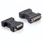 DeLock 65017 Adaptateur DVI vers VGA Noir