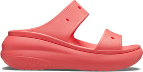 Crocs Womens Wedge Sandals Mules Classic Crush Slip On red UK Size 7